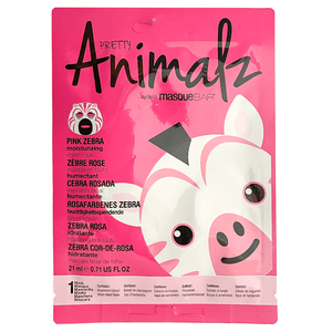 masque BAR Pretty Animalz Pink Zebra Moisturizing Sheet Mask