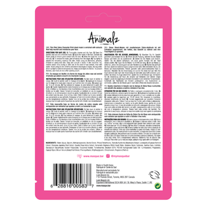 masque BAR Pretty Animalz Pink Zebra Moisturizing Sheet Mask