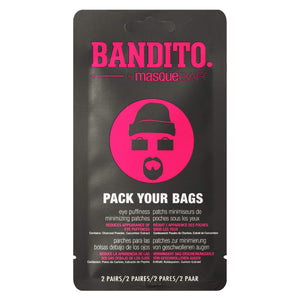 masque BAR Bandito Pack Your Bags Eye Bag Patches for Men (2 Pairs)