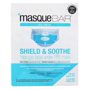 masque BAR Shield & Soothe PPE Facial Hydrogel Mask