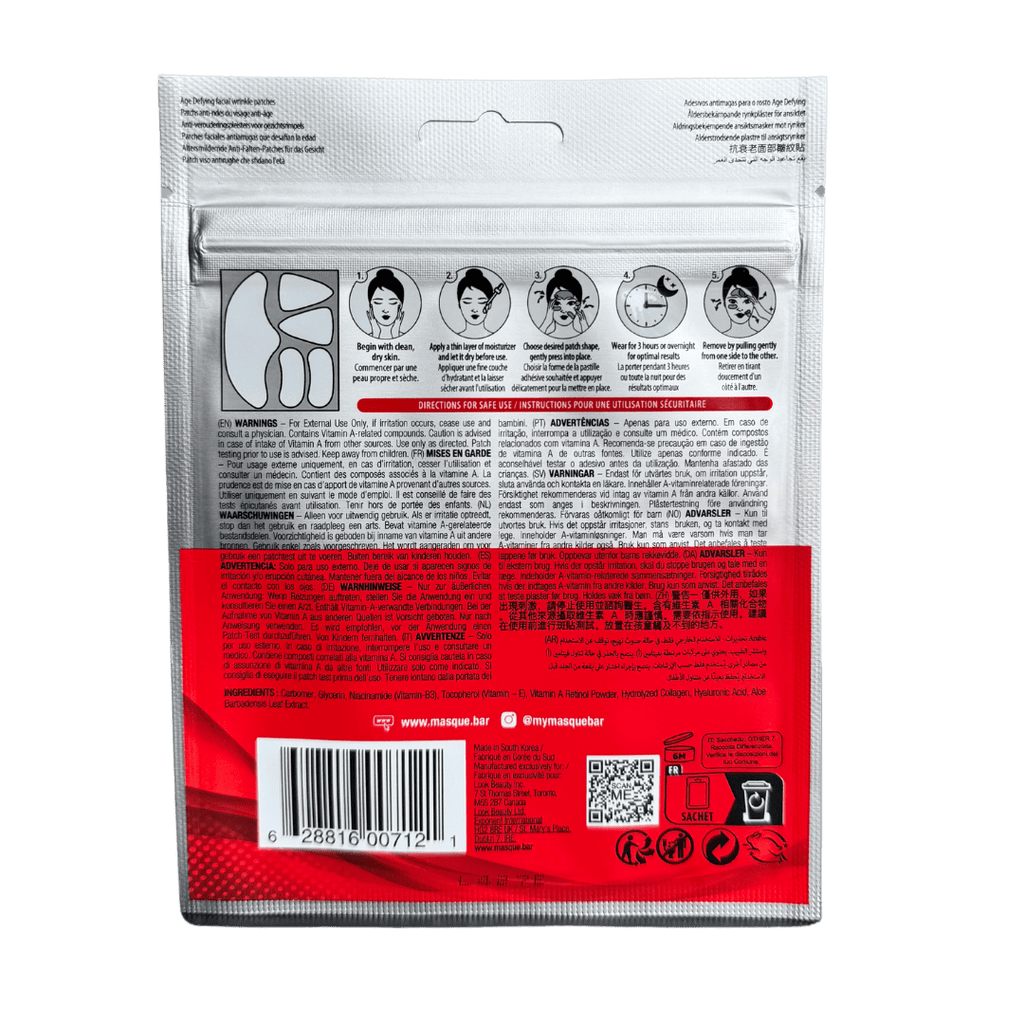 Masque Bar Age Defying Facial Wrinkle Patches