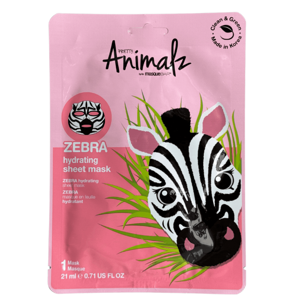 No.626 オーダーマスク　ゼブラ　アニマル　ハンドメイド　おまとめ割 Pretty Animalz Hydrating Zebra Mask | masque BAR
