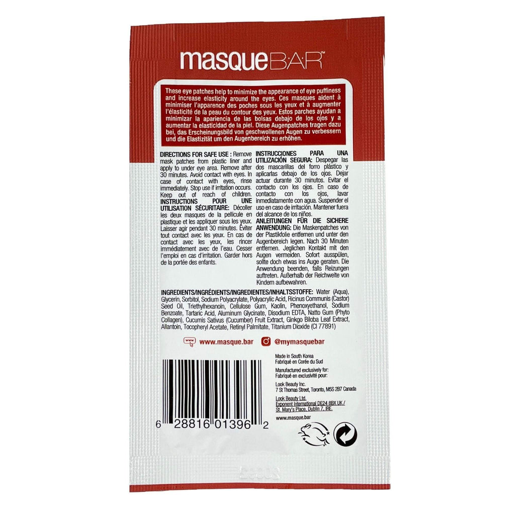 Masque Bar Bandito Pack Your Bags Eye Puffiness Minimizing Patches - 2ct :  Target